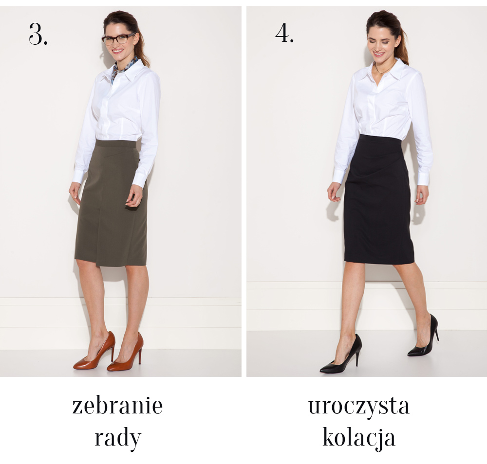 Biała koszula biznesowa i koktajlowa